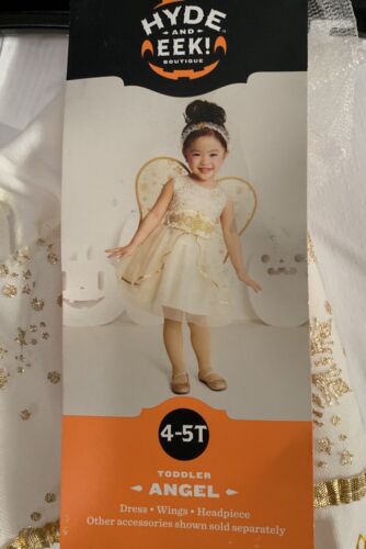 Angel ~ Halloween Kid's Toddler Costume Girl's Hyde & Eek Gold ~4T-5T *PLZ READ* - Picture 4 of 8