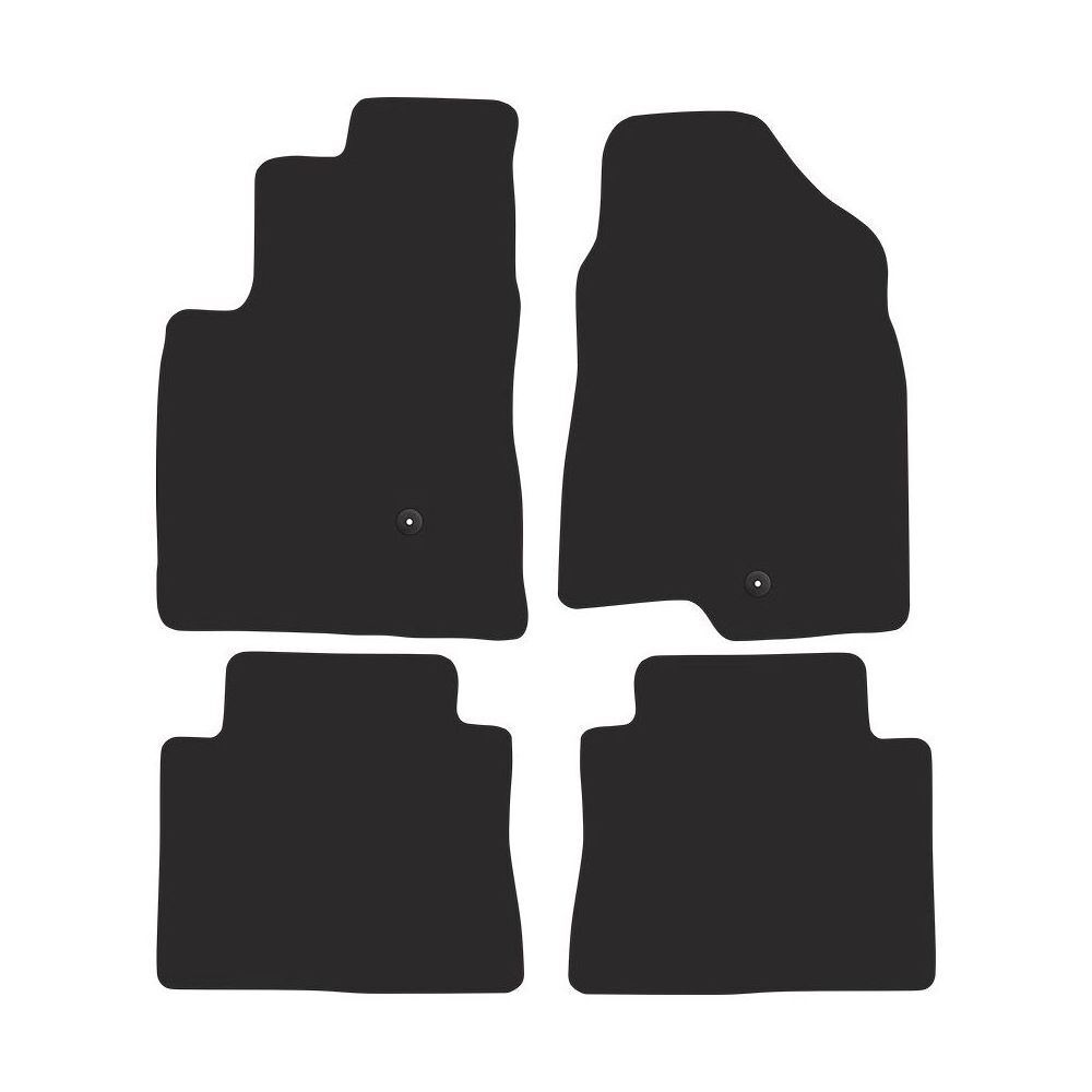 Tapis Auto Velours Confort pour Voyage en Famille Chevrolet Captiva I Cuir Rouge