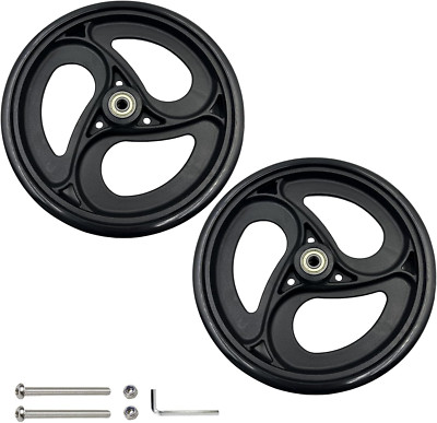 2 Pcs 8'' Replacement Wheels for Rollator Walker Wheelchairs Walker Wheels Replac