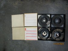 4 Kodak Carousel Transvue 140 Slide Trays w Slides