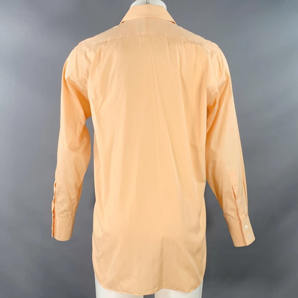 Camisa manga larga GARRICK ANDERSON talla S naranja algodón curvado recortado Foto 3 de 4