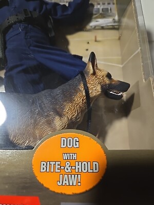 希少　GI Joe K-9 Unit Tracking & Training GI Joe K9 Unit Tracking Training German Shepherd Dog Figure Jaw