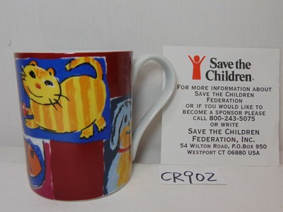 CENTRUM SAVE THE CHILDREN ''MY BEST FRIENDS'' MUG W/ DIFFERENT ANIMALS CUP 