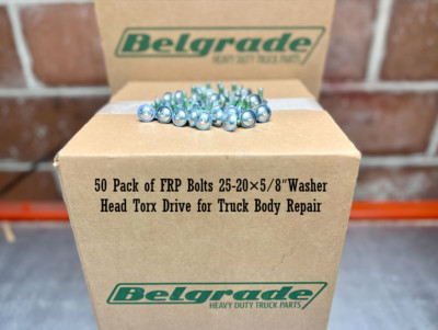 Morgan / Supreme Truck - 50 Pack of FRP Bolts 25-20×5/8 Washer Head Torx Drive