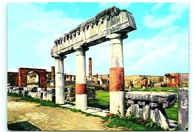 S02-6850, THE FORUM, PORCH, POMPEI, *POSTCARD