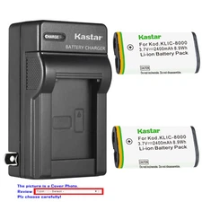 Kastar Battery Wall Charger for Kodak KLIC-8000 & Kodak Z712 IS Kodak Z812 IS