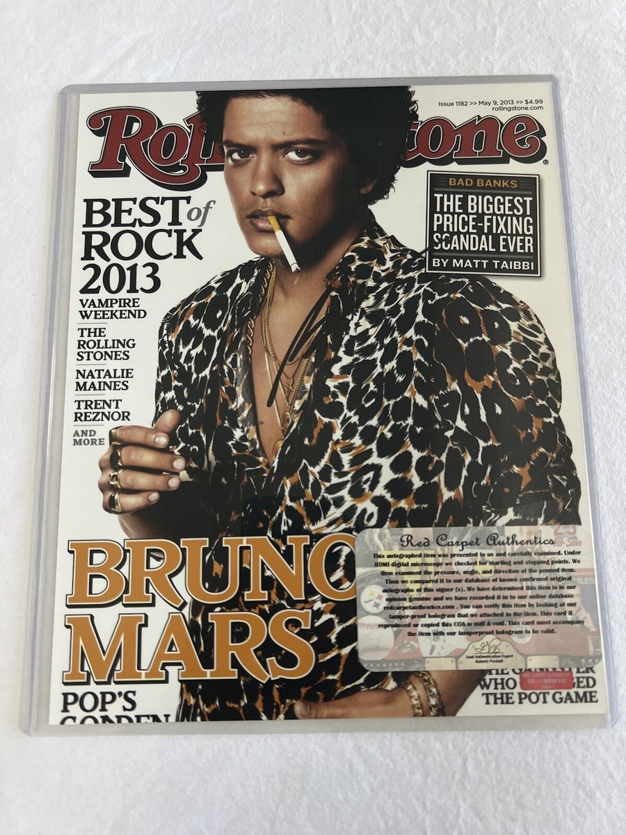ブルーノマーズ　サイン ブルーノマーズ直筆サイン Bruno Mars - メルカリ
