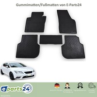 Automatten FußMatten 3D Gummimatten FüR Seat Leon 5F ST 2012-2020 Schwarz 5Tlg.