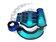 Green Holographic Multi Horse Boots,Brushing Boots Dressage Boots,Bell Boots Set