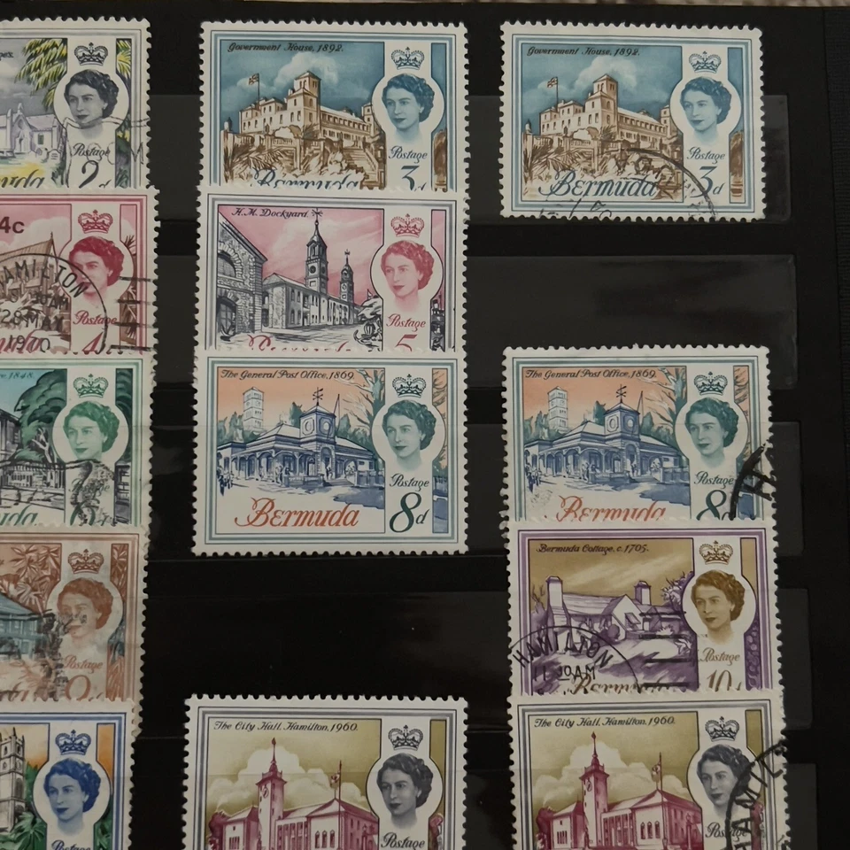 BERMUDA QUEEN ELIZABETH II STAMP LOT IN STOCK PAGE, SHORT SETS, CHURCHILL & MORE - Image 3 of 4