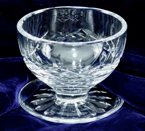 Plato de postre vintage con patas de cristal de corte Waterford ""LISMORE - Imagen 2 de 7