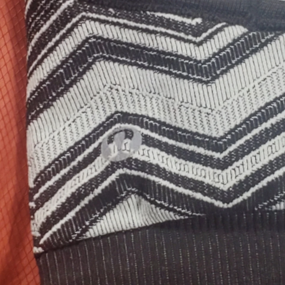 Sujetador Lululemon 10/M Ebb & Flow espalda deportiva reversible jaspeado transparente como nuevo Foto 3 de 4