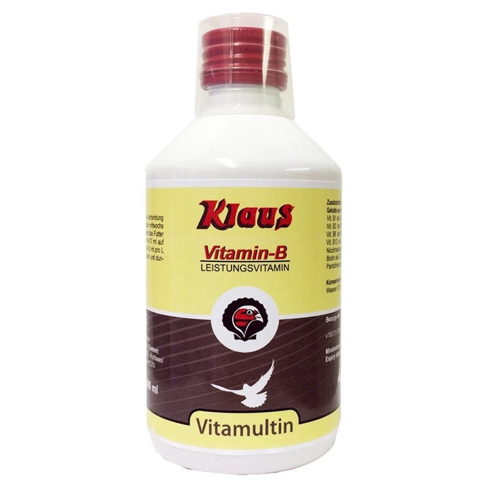 Klaus Vitamultin B 300 ml Vitamine für Tauben Geflügel bei Zucht Mauser & Reise