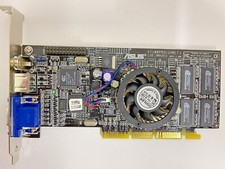 ASUS V7100PRO/32M(T) AGP 32 MEG NVIDIA GEFORCE2 MX400 VGA CARD ROUND FAN MXB50