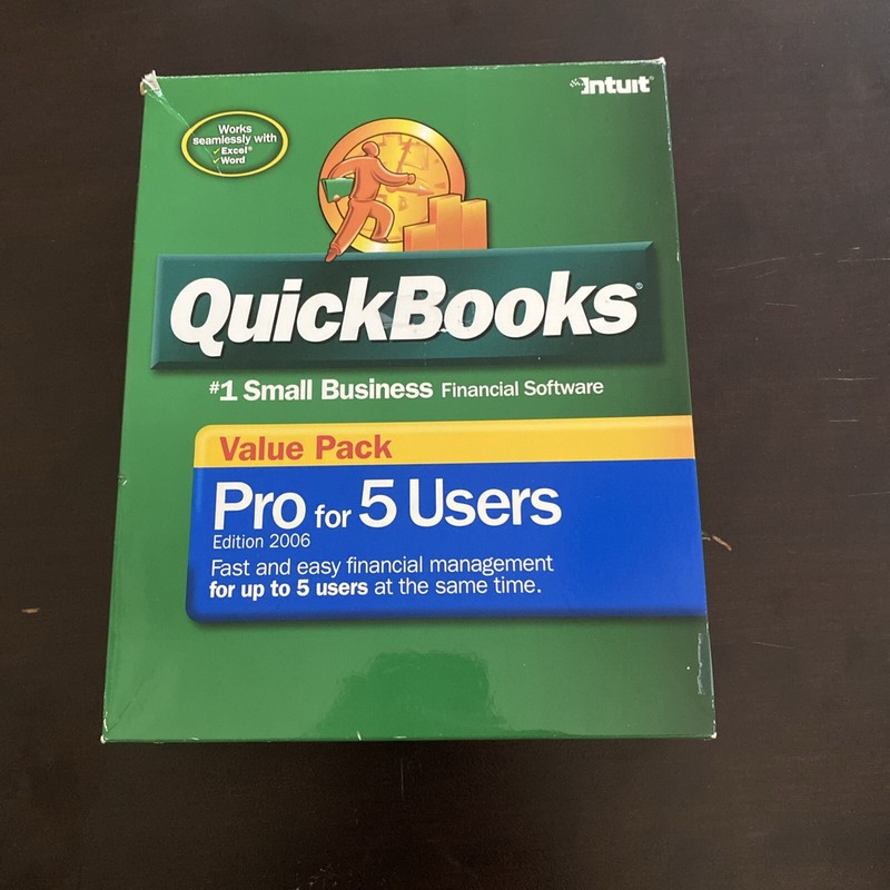 QuickBooks 2006 5-Users Software  Product CD /License Code/Startup Guides
