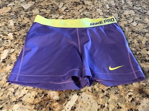 yellow nike spandex
