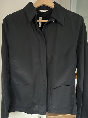 STEFANEL DAMEN LEICHTER JACKE GR. 44- M MARINE BLAU