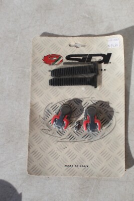 Sidi DOMINATOR Shoe Buckle Replacement Part NOS Bike Black Red Caliper