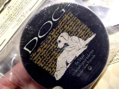 (4) Sets of 2 Car (or home) Coasters Cypress Absorbent Advice from a DOG 2.75''  