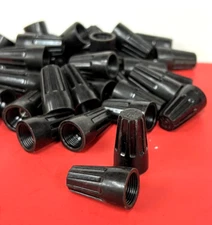 100-PK Black Medium Wire Connectors Screw-On Twist Nuts 12 14 NEW Eagle 44