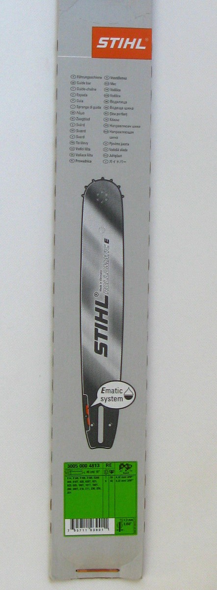 Guida A Nastro Stihl 40 Cm Per Motoseghe | Passo 3/8", Spessore 1.3 Mm, Codice 3005 000 4813