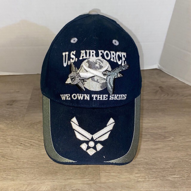 U.S.Air Force Hat USAF Cap 'We Own The Skies' Licensed Baseball Cap Blue New