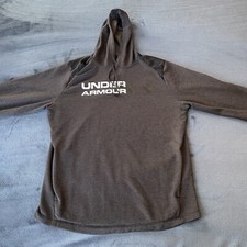 Under Armour Men s Long Sleeve Pullover Black Hooded Sweatshirt XL