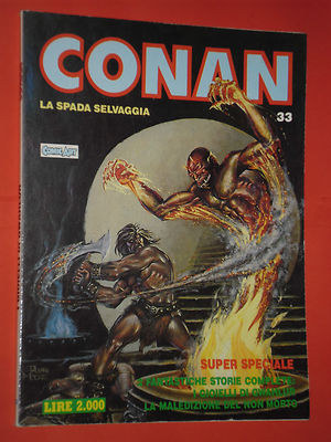 CONAN - the Wild Sword - No. 33 b -DI:ROY THOMAS- 1989 - COMIC ART
