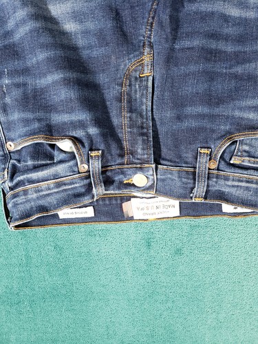 Lucky Brand Jeans Sz 2 Womens Blue Stretch Pants Dark White Oak Brooke Skinny - Picture 7 of 14