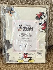 NEW Pottery Barn Kids Organic Disney Mickey Mouse Halloween Standard Pillowcase