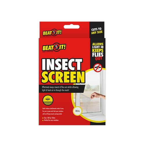 130x150cm Window Screen Mesh Net Insect Fly Bug Mosquito Moth Door Netting Cover - Picture 4 of 4