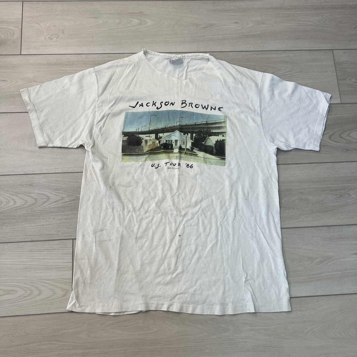 Jackson Browne ワールドツアーTシャツ 1986 Jackson Browne ワールドツアーTシャツ 1986 Vintage Jackson