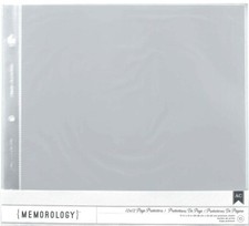 12" x 12" Page Protectors Scrapbook Refill Post Bound D-ring10/pk for 20 pages
