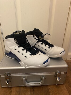 Nike Air Jordan 17 Og Wizards College Blue White #2002 With Case And  Accessories UK