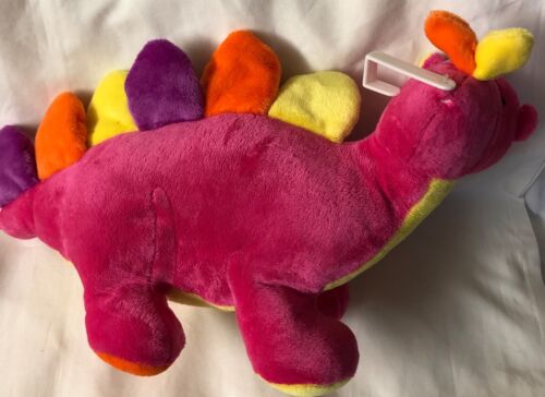 Peluche rosa dinosaurio dinosaurio Stegosaurus alfabeto musical Dan Dee 16" - Imagen 3 de 7