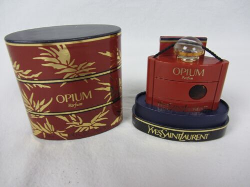 Yves Saint Laurent Opium 1/4 Fl. Oz. Parfum Splash Vintage 1983 New In Box
