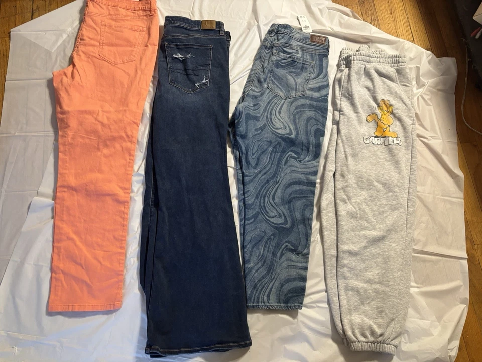 LOTE 30 PC Jr ADOLESCENTES NIÑAS PLUS TOPS MIXTOS DENIM JEANS OTOÑO INVIERNO Foto 3 de 4