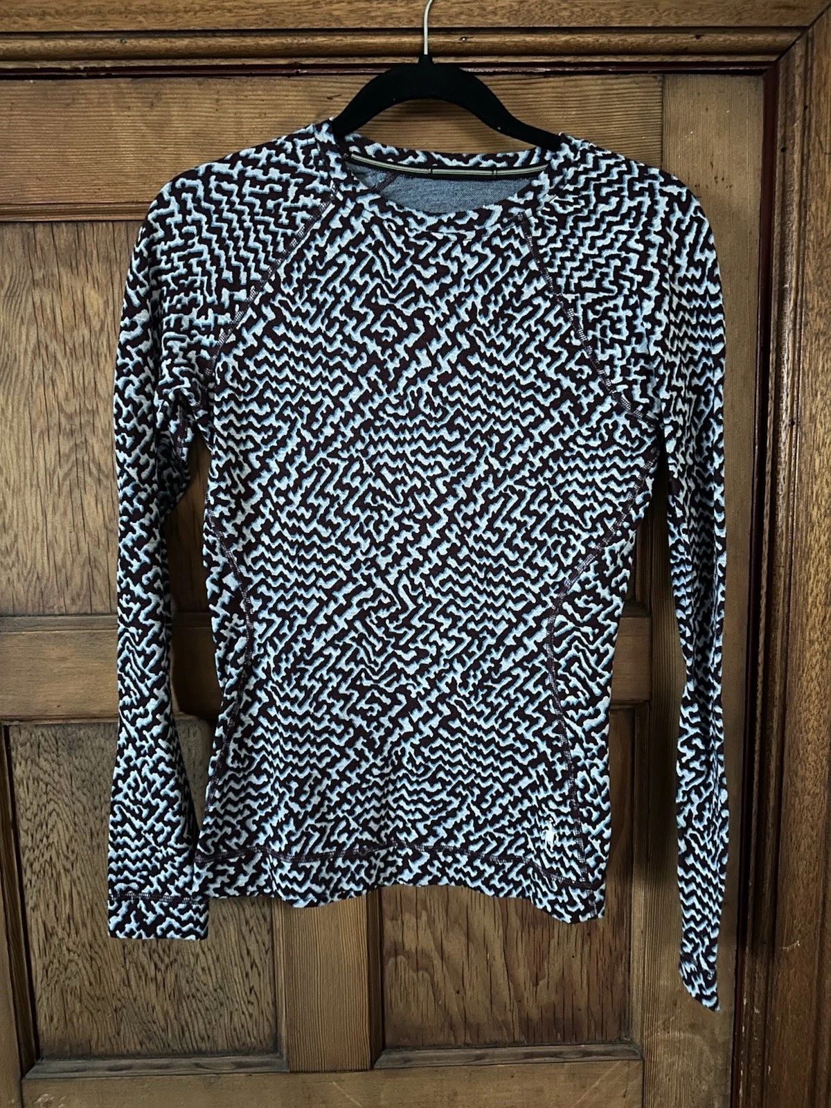 SMARTWOOL Women’s wool Graphic Shirt Top Base layer Size Small