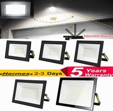 10W-500W LED Floodlight Security Outdoor Garden Lights Lamp Adjustable Bracket