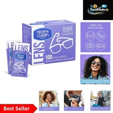 Travel-Friendly SmudgeGuard Lens Wipes - 100 Individually Wrapped Citrus Wipes