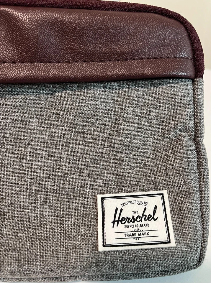 The Herschel Supply Company Virgin Atlantic Grey Cloth Toiletry Pouch 9"x6" - Image 4 of 4