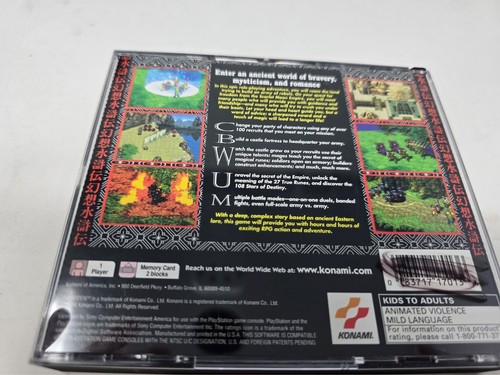 Suikoden (Sony PlayStation 1, 1996) PS1 Complete USA - Picture 2 of 5