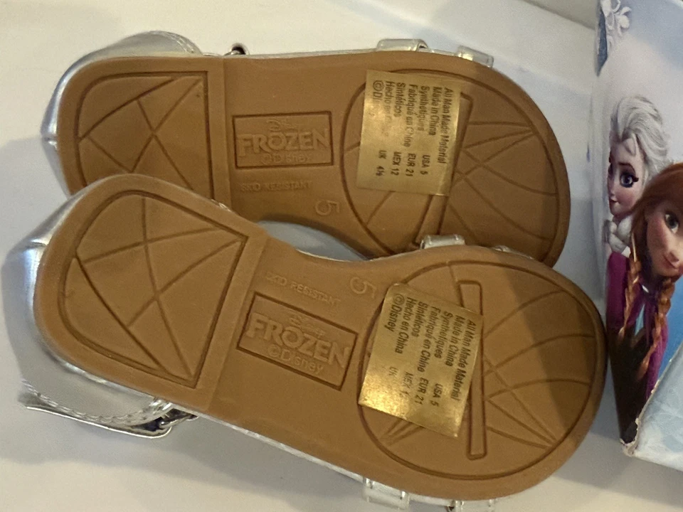 迪士尼冰雪奇缘 Elsa TODDLER 女孩 Enchanted 水钻 GLADIATOR 凉鞋 5 码 — 第 4/4 张图片