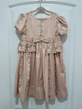 Niñas pequeñas 3T Shabby Chic Floral Niños Vestido Hecho a Mano Pascua Amor Cabaña Pastel