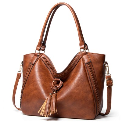 Women s Leather Tote Bag   Large Work Shoulder Bag & Travel Purse with Zipper