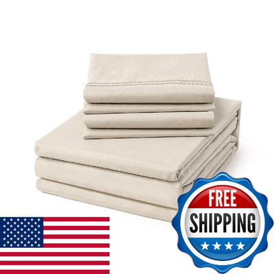 Clevahome Queen Size Sheet Set - 6 Piece Soft Breathable Luxury Bed Sheet Set -