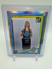 2025 Donruss WNBA #93 AJSA SIVKA Rated Rookie Silver Holo RC Chicago Sky