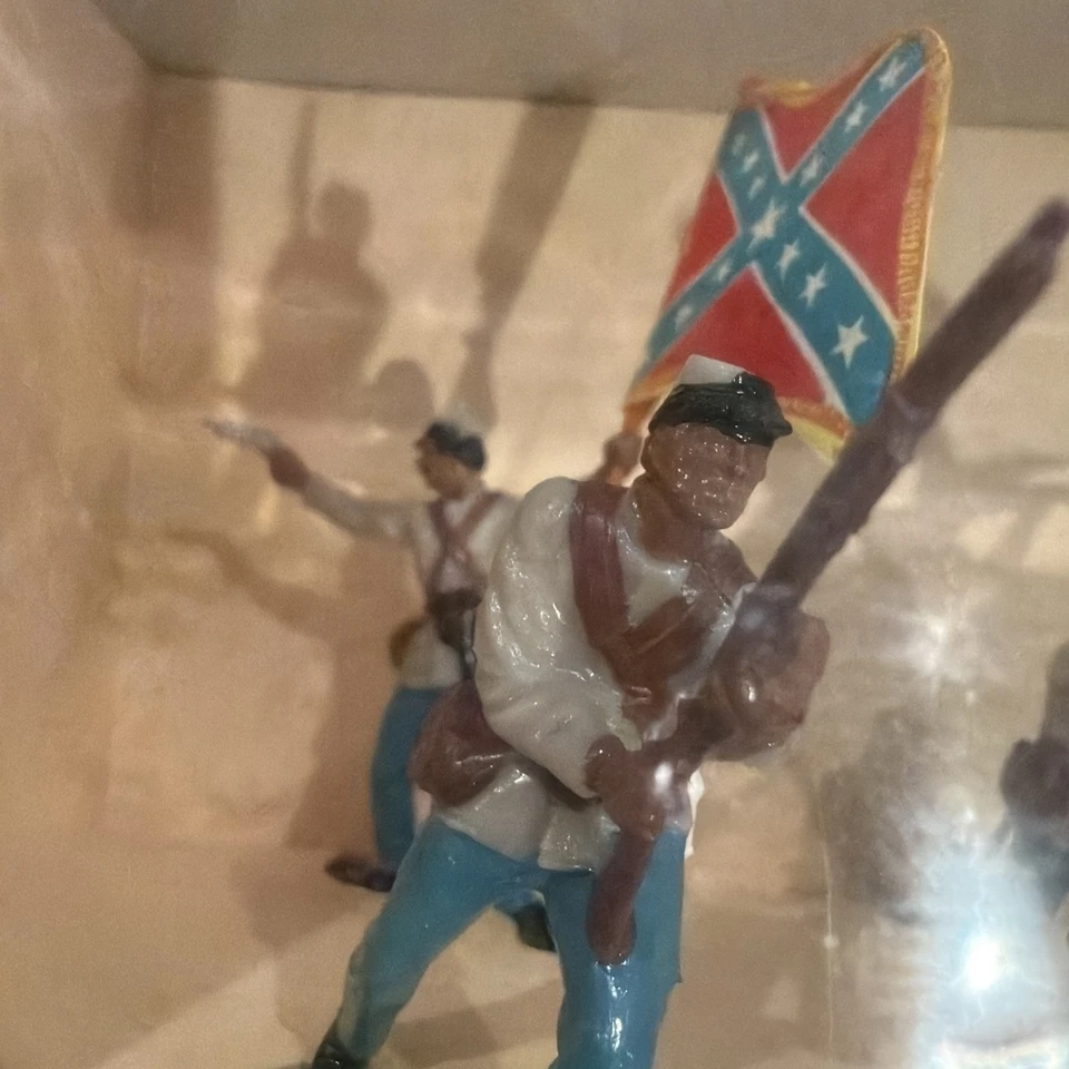 Britains Wild West 7402 7407 南联步兵/各瓦利玩偶 全新带盒 1992 — 第 3/4 张图片