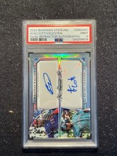2024 Bowman Sterling Sebastian Walcott Felnin Celesten Refractor Auto #/25 PSA 9