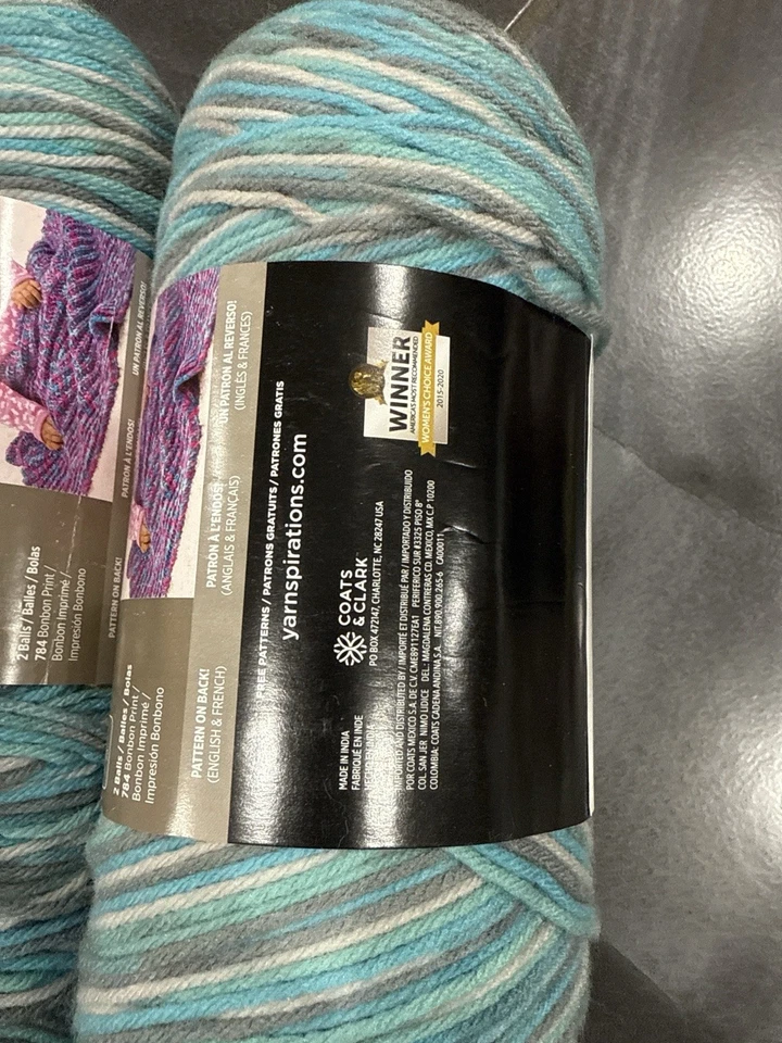 Red Heart Super Saver Jumbo Yarn Icelandic – 2 Skeins (1 Opened) - Image 3 of 4